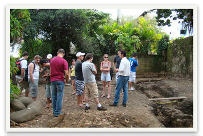Programa educacional no campo. Sítio arqueológico - Paraty centro histórico, RJ